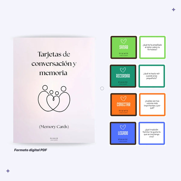 Tarjetas de conversación y memoria