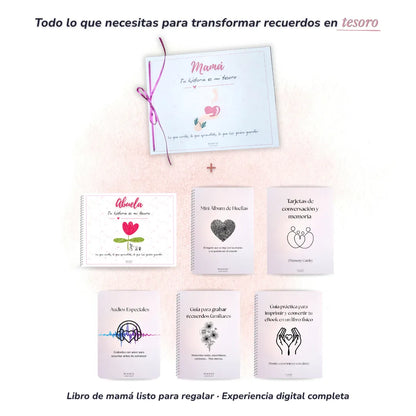 EXPERIENCIA MAMÁ: TU HISTORIA ES MI TESORO (Incluye 7 Regalos)
